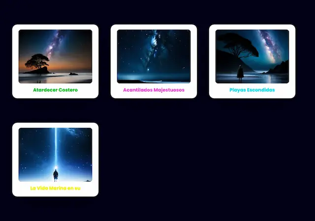 Captura de CSS Cards Hover Effects